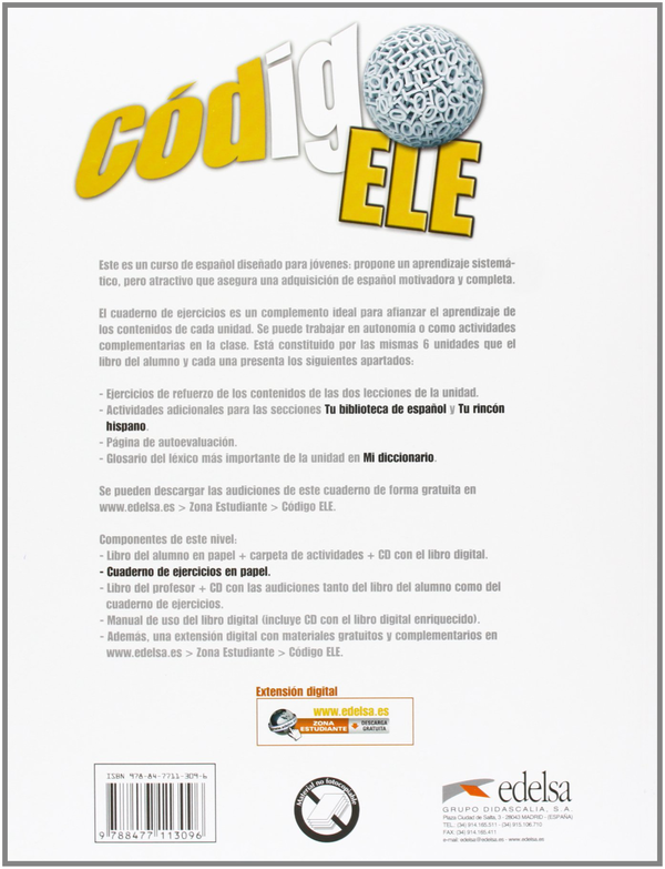 Паперова книга «Codigo ELE 3. Cuaderno de Ejercicios», автор А. Хіменес - фото №1