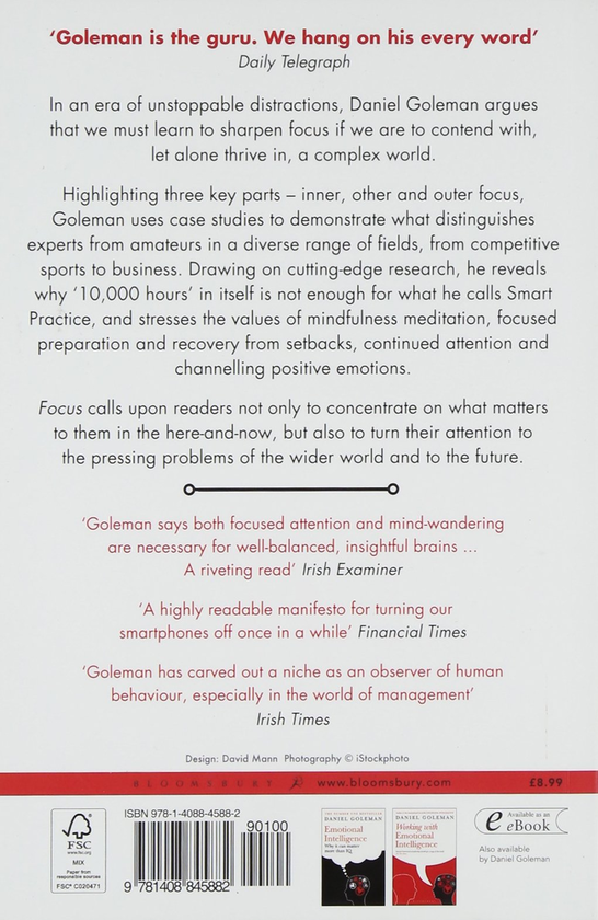 Бумажная книга «Focus. The Hidden Driver of Excellence», автор Дэниел Гоулман - фото №1