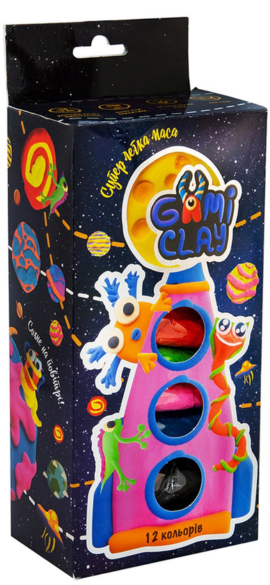  «Масса для лепки Strateg Gumi clay 12 цветов (71503)», бренда Strateg - фото №1