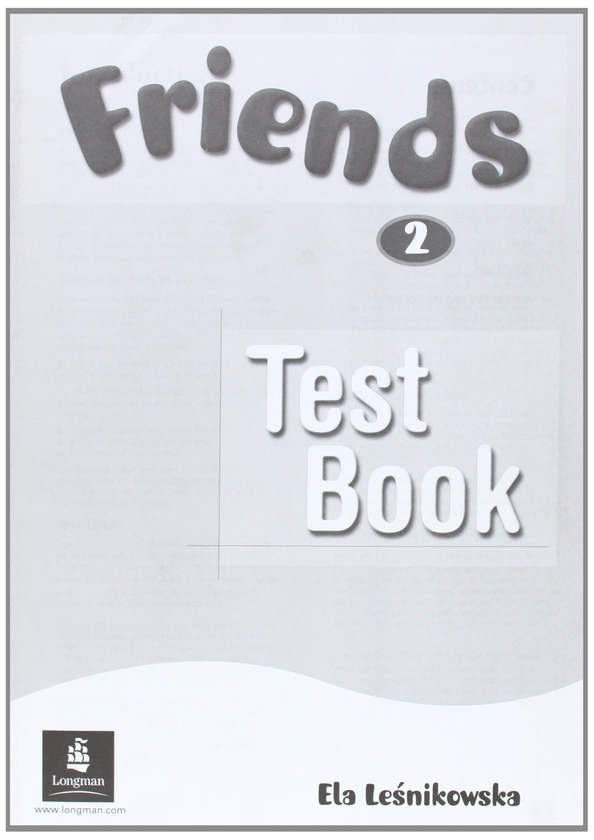 Паперова книга «Friends 2. Test Book», автор Ела Лєсніковська - фото №1