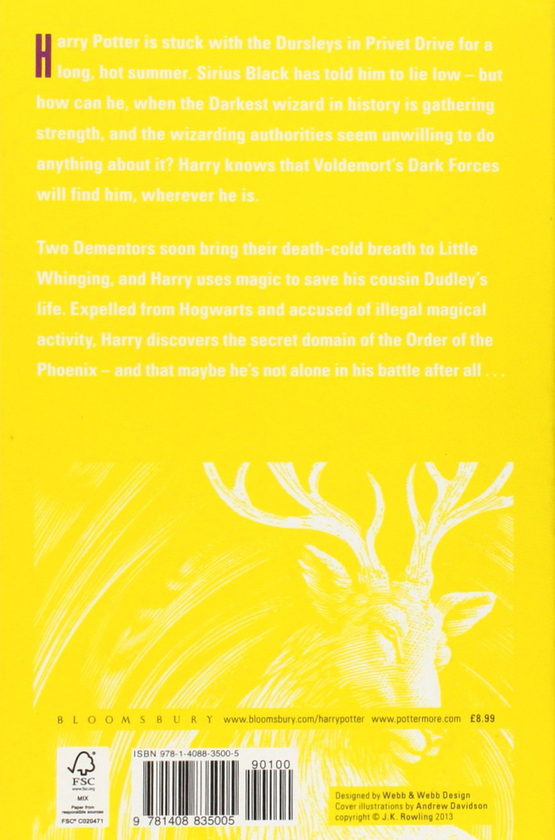 Бумажная книга «Harry Potter and the Order of the Phoenix», автор Джоан Роулинг - фото №1