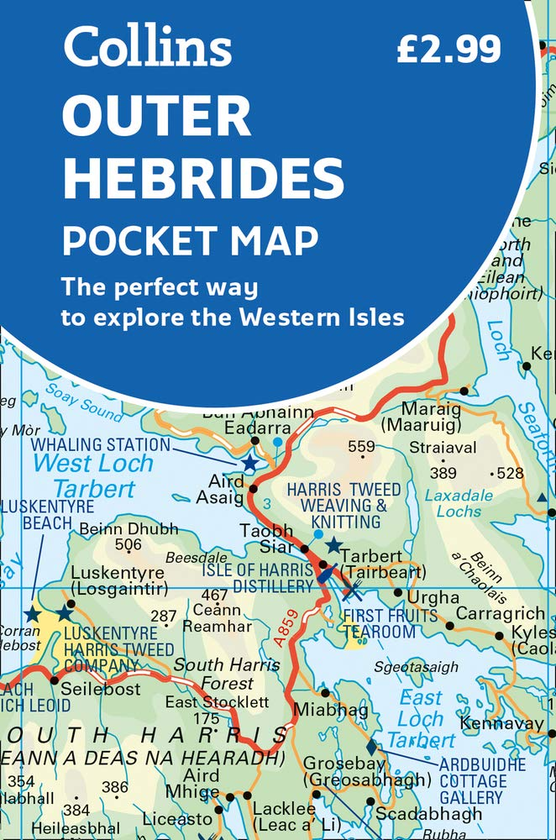 Бумажная книга «Outer Hebrides Pocket Map : The Perfect Way to Explore the Western Isles» - фото №1