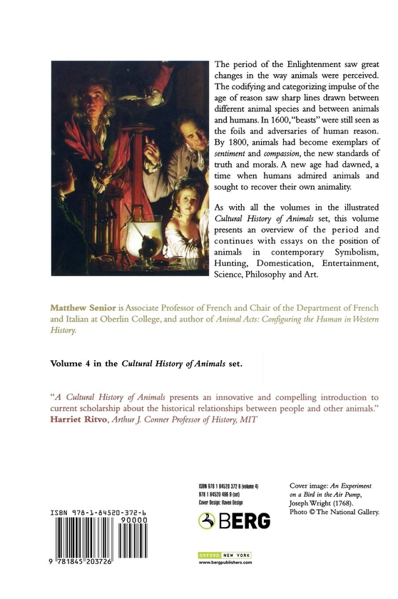 Бумажная книга «A Cultural History of Animals in the Age of Enlightenment» - фото №1