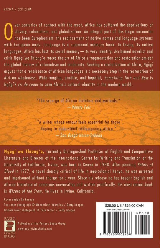 Бумажная книга «Something Torn and New : An African Renaissance», автор Нгуги Ва Тхионго - фото №1