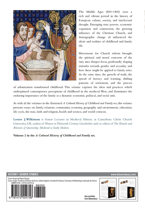 Бумажная книга «A Cultural History of Childhood and Family in the Middle Ages» - фото №1
