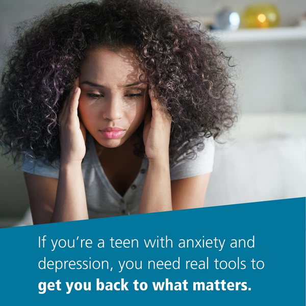 Паперова книга «The Anxiety and Depression Workbook for Teens», автор Майкл А. Томпкінс - фото №1