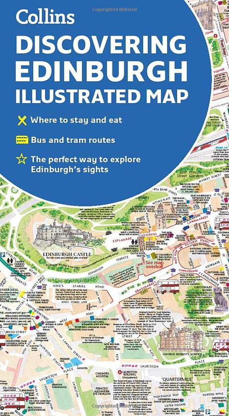 Бумажная книга «Discovering Edinburgh Illustrated Map» - фото №1