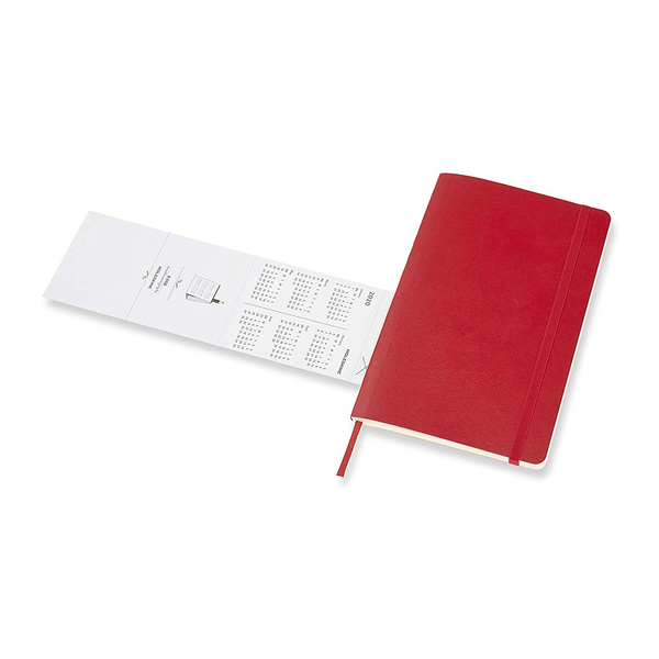  «Еженедельник Moleskine на 2020 год Горизонтальный Красный (DSF212WH3Y20)», бренда Moleskine - фото №1