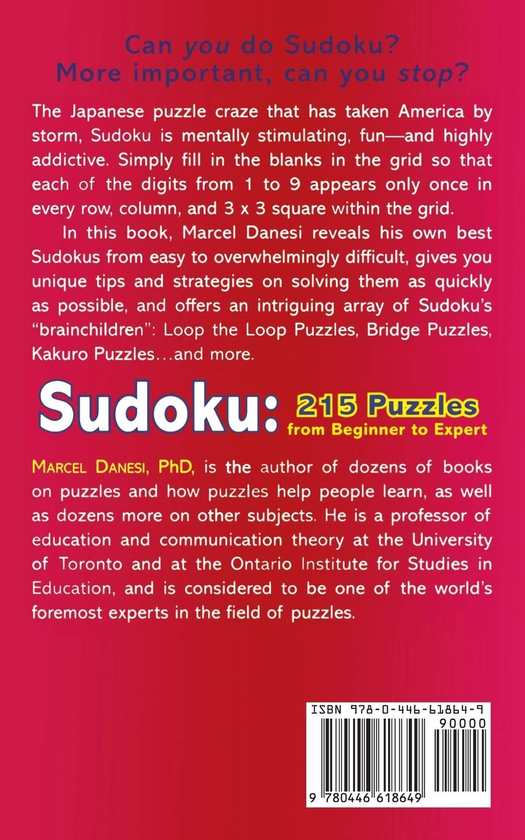 Паперова книга «Sudoku. 215 Puzzles From Beginner to Expert», автор Марсель Данезі - фото №1