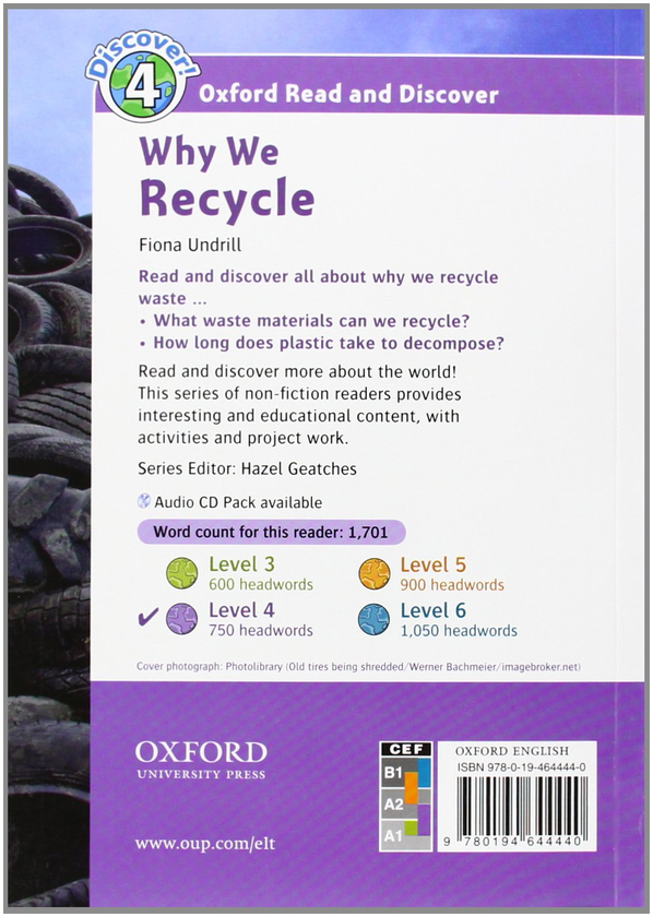 [object Object] «Oxford Read and Discover: Level 4: Why We Recycle», автор Fiona Undrill - фото №2 - миниатюра