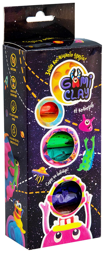  «Масса для лепки Strateg Gumi clay 12 цветов (71859)», бренда Strateg - фото №1