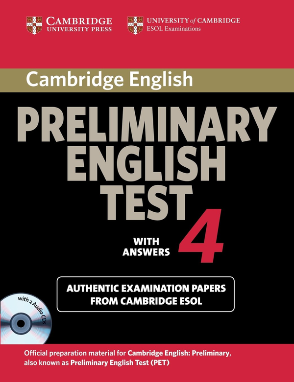 Бумажная книга «Cambridge Preliminary English Test 4. Self-study Pack» - фото №1