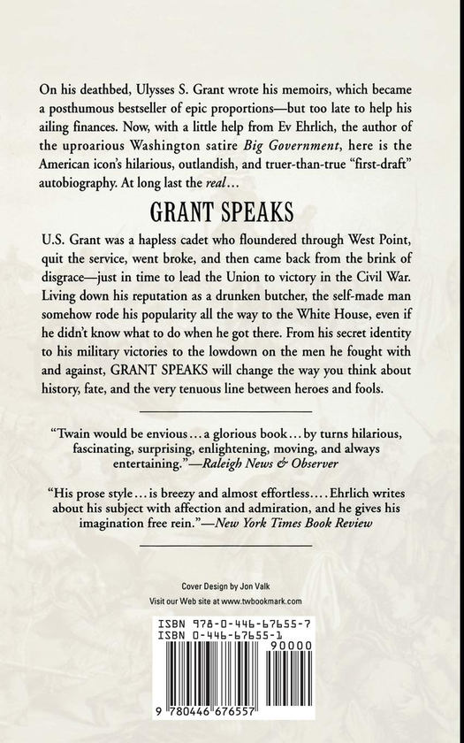 Бумажная книга «Grant Speaks», автор Ев Эрлих - фото №1