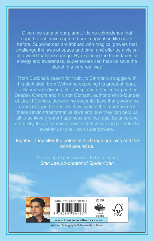 Бумажная книга «Seven Spiritual Laws of Superheroes», автор Дипак Чопра - фото №1