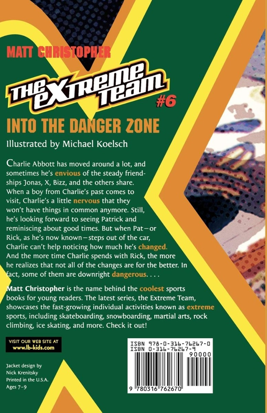 Бумажная книга «The Extreme Team. Into Danger Zone», автор Мэтт Кристофер - фото №1