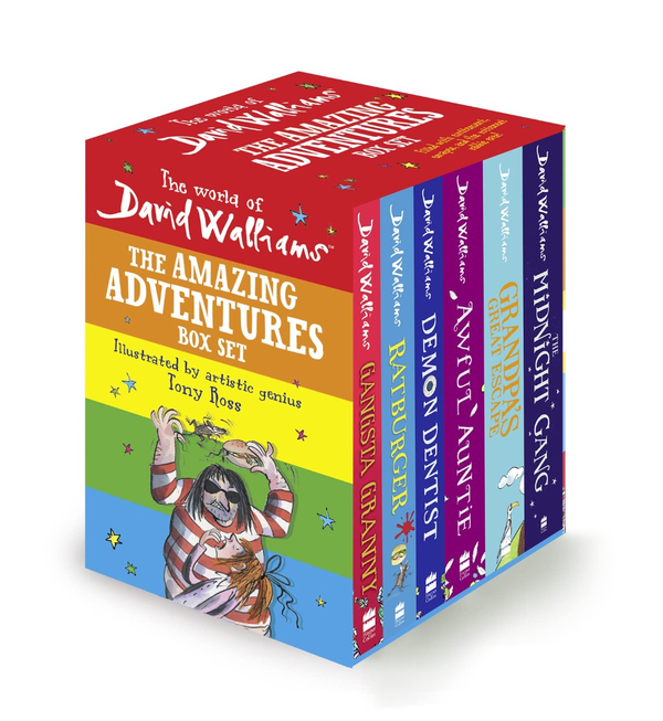 Бумажная книга «World of David Walliams. The Amazing Adventures Box Set. Gangsta Granny; Ratburger; Demon Dentist; Awful Auntie; Grandpa's Great Escape; The Midnight Gang», автор Дэвид Уольямс - фото №1