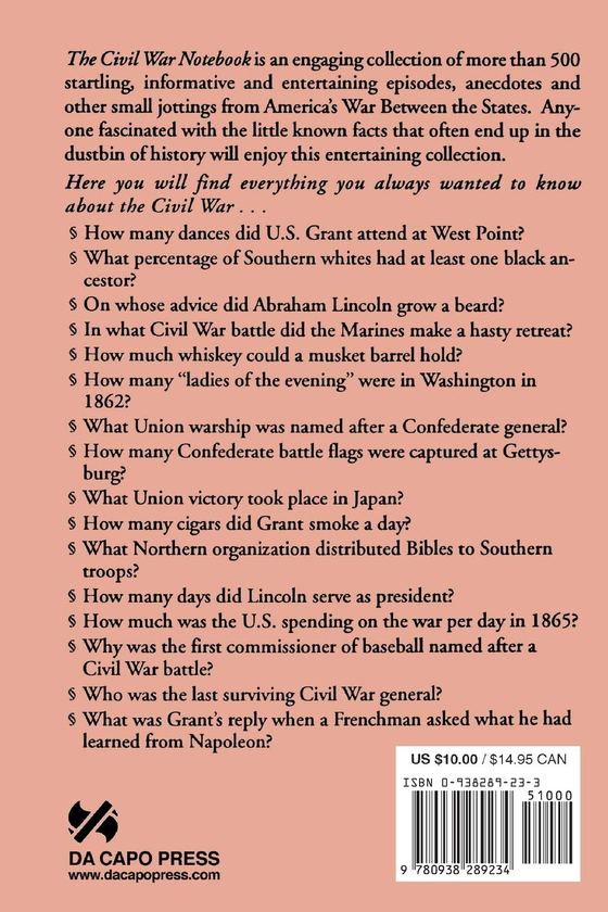 Бумажная книга «The Civil War Notebook», автор Альберт Нофи - фото №1