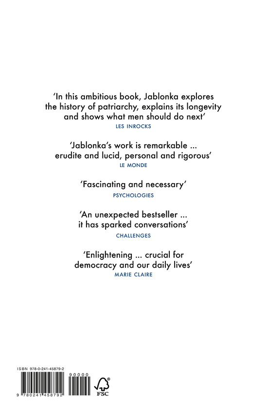 Бумажная книга «A History of Masculinity. From Patriarchy to Gender Justice», автор Иван Яблонка - фото №1