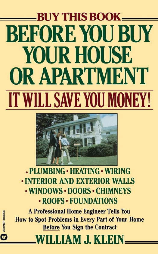 Паперова книга «Before You Buy Your House or Apartment», автор Вільям Кляйн - фото №1