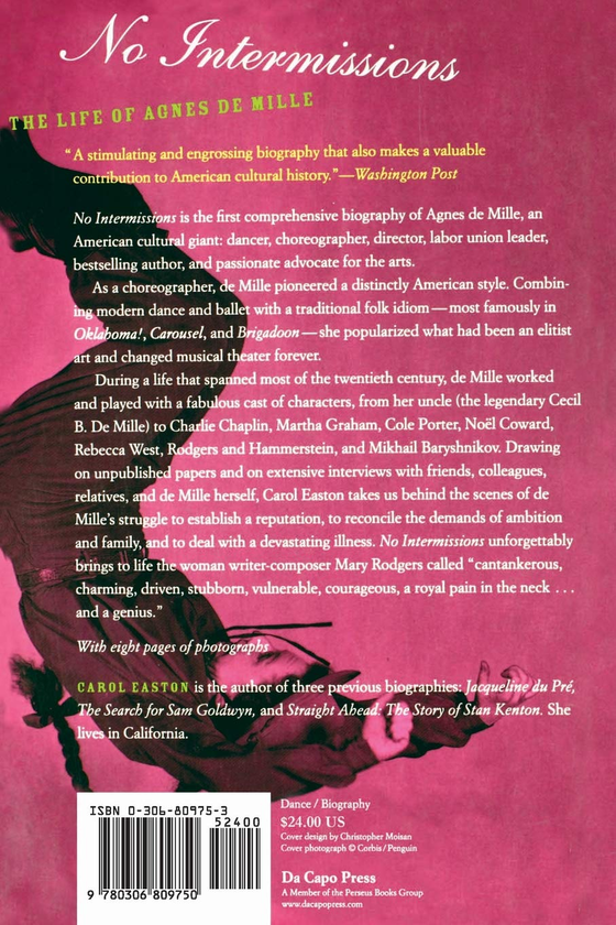 Паперова книга «No Intermissions. The Life Of Agnes De Mille», автор Керол Істон - фото №1