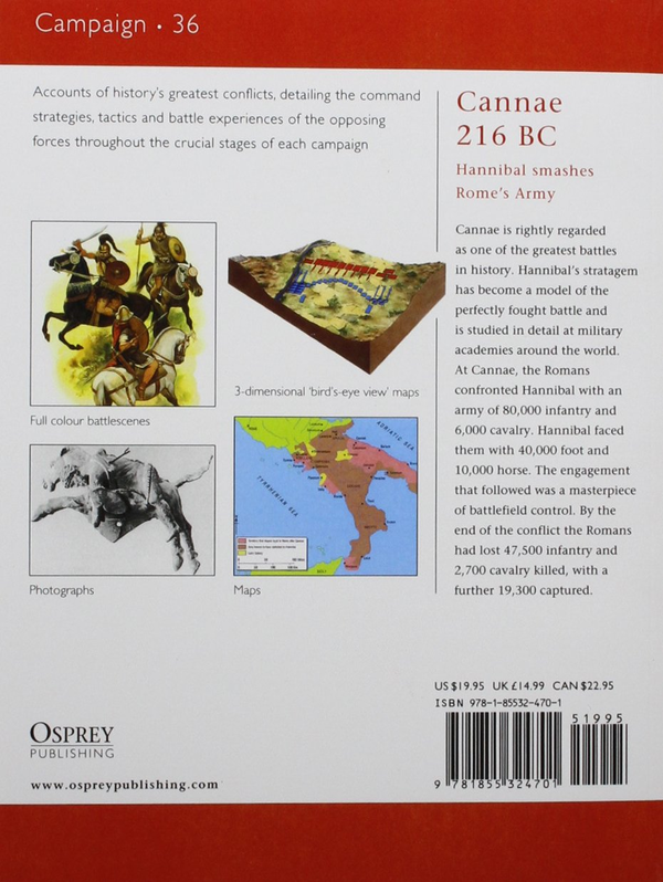 Бумажная книга «Cannae 216 BC: Hannibal smashes Rome's Army», автор Марк Хили - фото №1