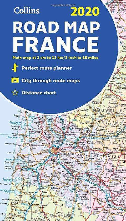 Паперова книга «2020 Collins Map of France» - фото №1