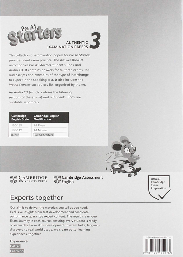 [object Object] «Pre A1 Starters 3 Answer Booklet. Authentic Examination Papers » - фото №2 - мініатюра