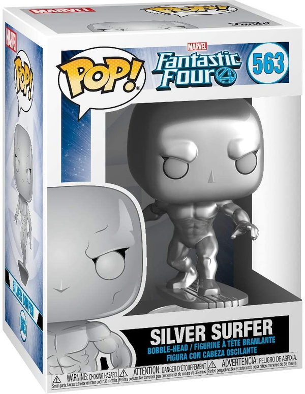  «Коллекционная фигурка Funko Pop! Fantastic Four Silver Surfer (44992)», бренда Funko Pop - фото №1