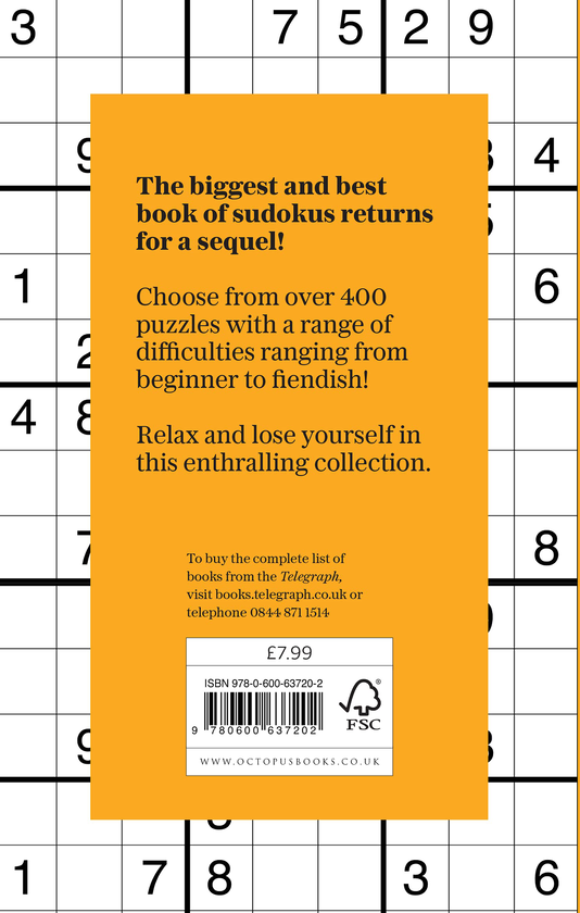 Бумажная книга «The Telegraph Big Book of Sudoku 2» - фото №1