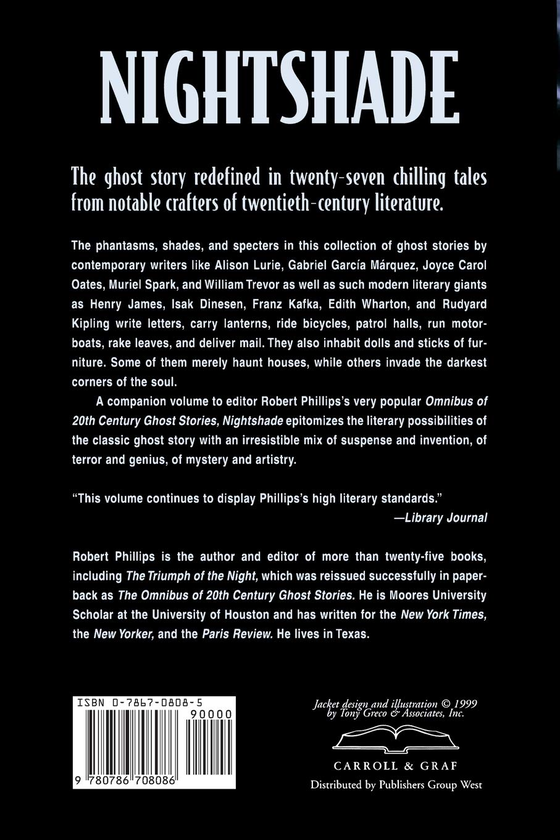 Паперова книга « Nightshade. 20th Century Ghost Stories» - фото №1