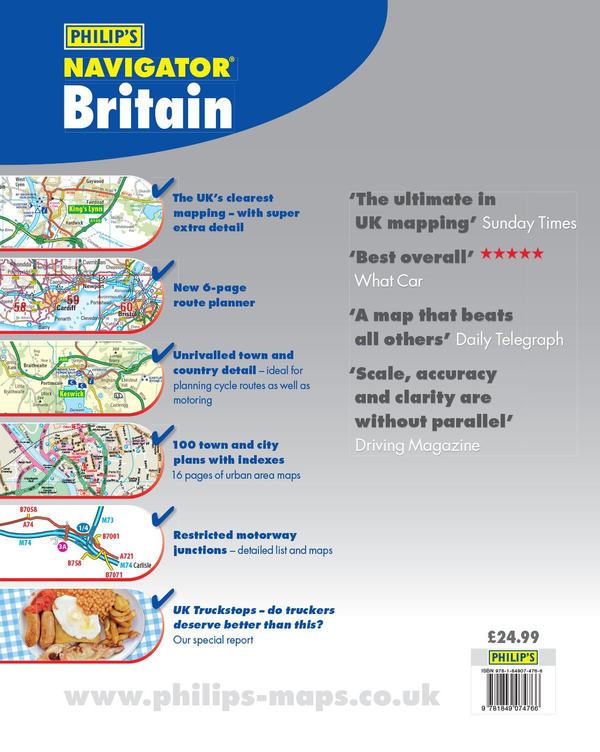 Бумажная книга «Philip's Navigator Britain Flexi» - фото №1
