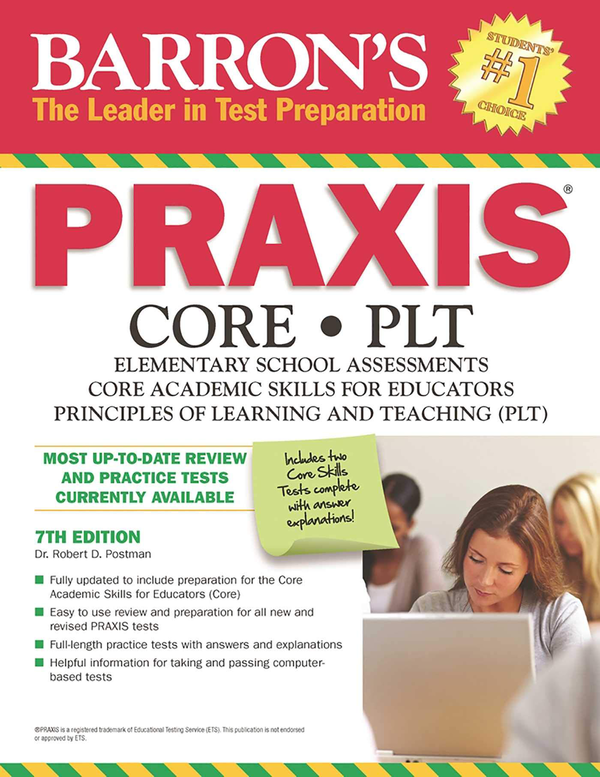 Паперова книга «Barron's PRAXIS : CORE/PLT», автор Роберт Д. Постман - фото №1
