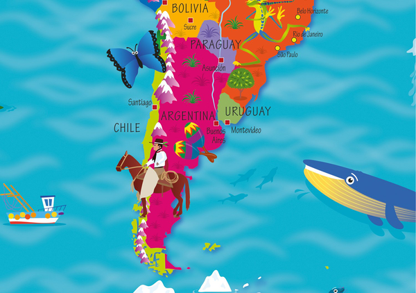 Бумажная книга «Collins Children’s World Map» - фото №1