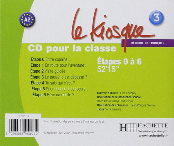 Паперова книга «Le Kiosque Niveau 3. CD Audio Classe », автор Фабіен Галлон - фото №1