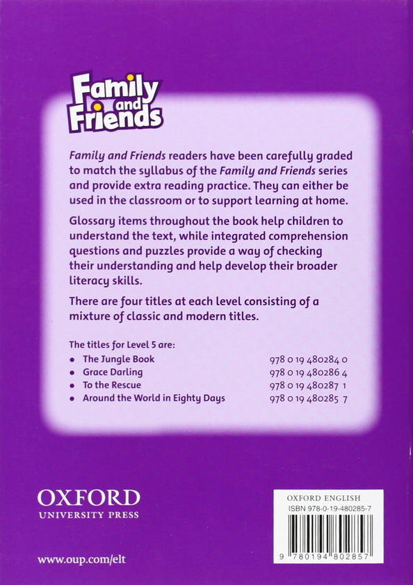 Бумажная книга «Family and Friends Readers 5. Around the World in Eighty Days», автор Жюль Верн - фото №1