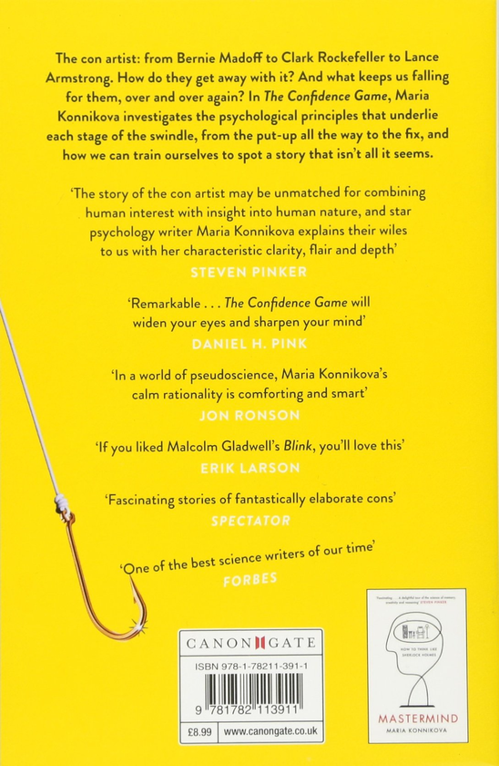 Бумажная книга «The Confidence Game. The Psychology of the Con and Why We Fall for It Every Time», автор Мария Конникова - фото №1
