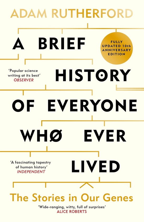 Паперова книга «A Brief History of Everyone Who Ever Lived», автор Адам Резерфорд - фото №1