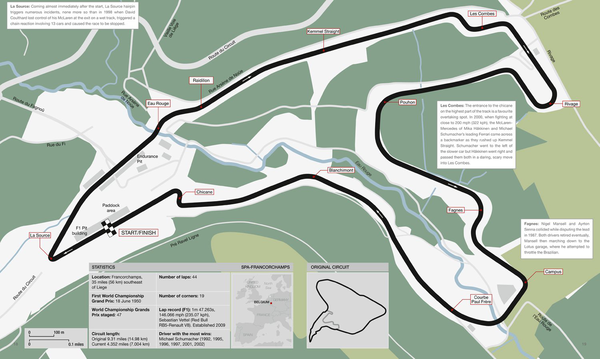 Паперова книга «Grand Prix Circuits. Maps and statistics from every Formula One track», автор Моріс Гамільтон - фото №1