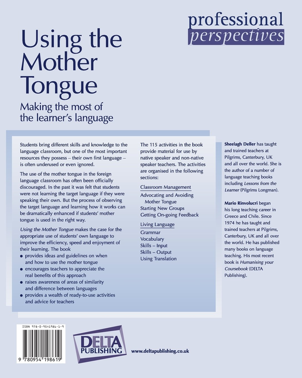 Бумажная книга «Using the Mother Tongue. Making the most of the learner's language», авторов Марио Ринволучри, Шила Деллер - фото №1