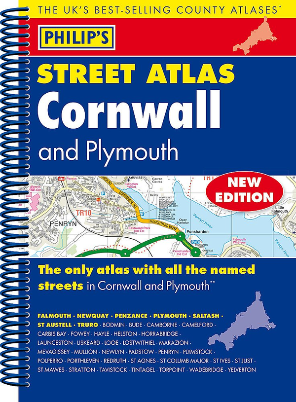 Бумажная книга «Philip's Street Atlas Cornwall and Plymouth» - фото №1