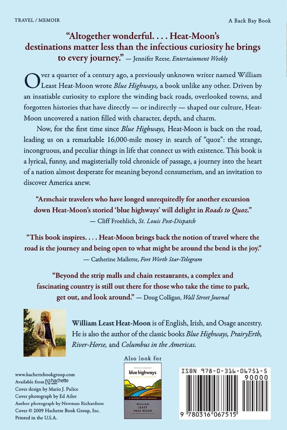 Бумажная книга «Roads to Quoz. An American Mosey», автор Уильям Лист Хит-Мун - фото №1
