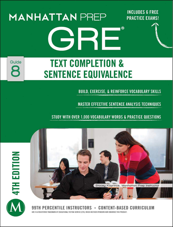Бумажная книга « GRE Text Completion & Sentence Equivalence» - фото №1