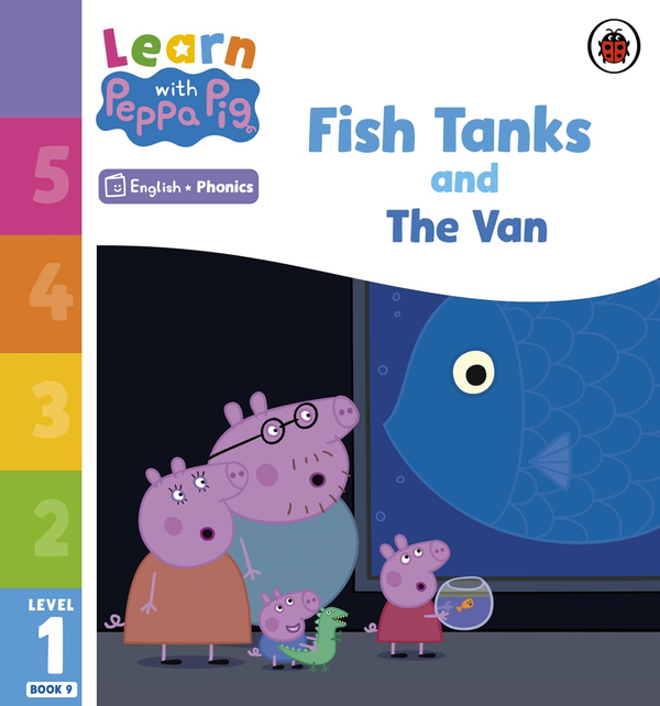 Бумажная книга «Learn with Peppa Phonics Level 1 Book 9. Fish Tanks and The Van» - фото №1