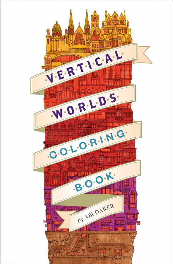 Паперова книга «Vertical Worlds (Adult Coloring Book)» - фото №1