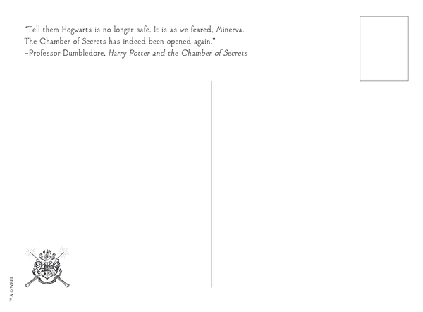 Паперова книга «Harry Potter and the Chamber of Secrets Enchanted Postcard Book» - фото №1