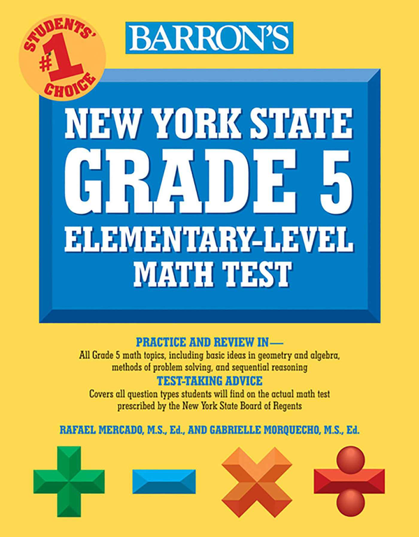 Бумажная книга «Barron's New York State Grade 5 Math Test», автор Рафаэль А Меркадо - фото №1