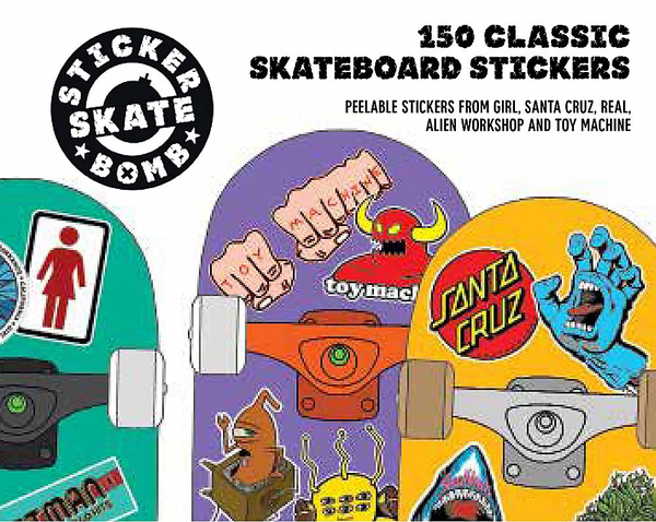 Бумажная книга «Stickerbomb Skate. 150 Classic Skateboard Stickers» - фото №1