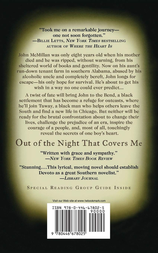 Паперова книга «Out Of The Night That Covers Me», автор Пет Каннінгем Девото - фото №1