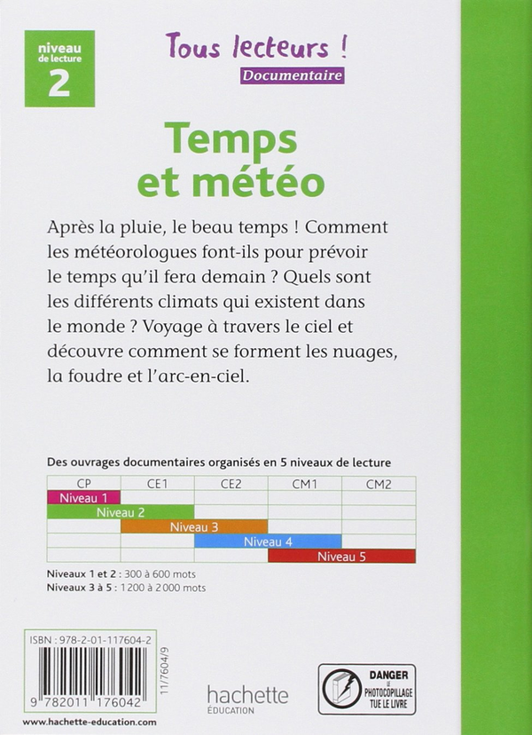 Бумажная книга «Tous Lecteurs!: Niveau 2: Le Temps et la meteo», автор Denise Ryan - фото №1