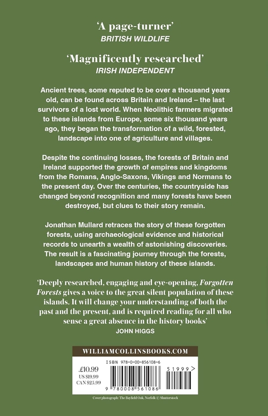 Бумажная книга «Forgotten Forests: Twelve Thousand Years of British and Irish Woodlands», автор Джонатан Маллард - фото №1
